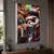 Sprey Boya ve Hip Hop Panda Tasarımlı Işıklı Lightbox Tablo