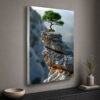 Doğa ve Kaya Temalı Işıklı Lightbox Tablo