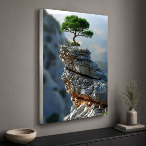 Doğa ve Kaya Temalı Işıklı Lightbox Tablo