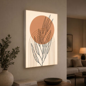 Minimalist Line Art 3D Lightbox Işıklı Duvar Tablosu