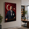 Atatürk Türk Bayrağı Işıklı LED Lightbox Tablo