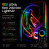 RGB LED Renk Değiştiren Futbolcu Lightbox Tablo