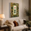 Çini Desenli Lale Tasarımlı LED Işıklı Lightbox Tablo