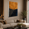 Soyut Geometrik Desenli LED Işıklı Lightbox Tablo