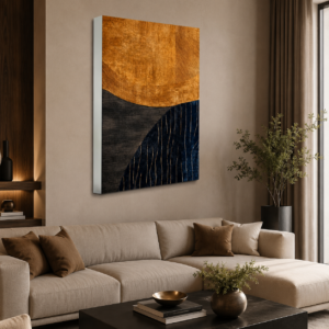 Soyut Geometrik Desenli LED Işıklı Lightbox Tablo