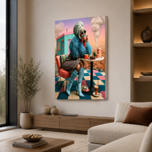 Renkli Moda Kadın Tasarımlı LED Işıklı Lightbox Tablo