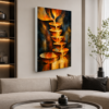 Altın Kase Şelalesi Tasarımlı LED Işıklı Lightbox Tablo