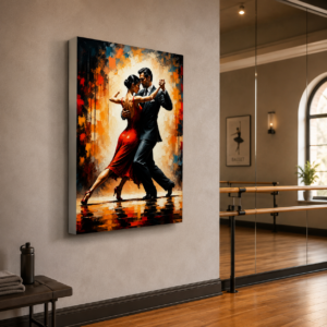 Tango Dans Eden Çift LED Işıklı Lightbox Tablo