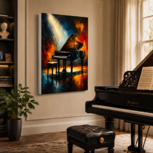 Piyano Tasarımlı LED Işıklı Lightbox Tablo
