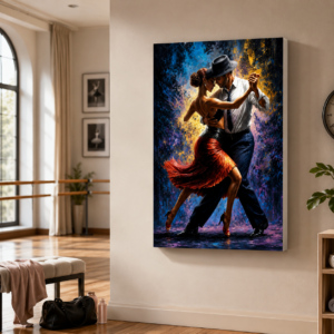 Tango Dans Çifti Tasarımlı LED Işıklı Lightbox Tablo
