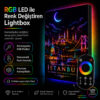 Kumandalı RGB LED İstanbul Boğazı Dekoratif Lightbox Tablo