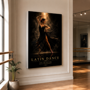 Latin Dansçı Tasarımlı LED Işıklı Lightbox Tablo