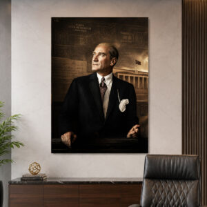 Atatürk 1937 Ankara Temalı Işıklı LED Lightbox Tablo