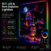 Kumandalı RGB LED İstanbul Galata ve Kız Kulesi Lightbox Tablo