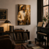 Saksafon Çalan Müzisyen Tasarımlı LED Işıklı Lightbox Tablo