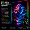 Kumandalı RGB LED Dağ ve Göl Manzaralı Dekoratif Lightbox Tablo