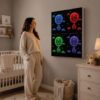 Kumandalı RGB LED Balon Temalı Bebek ve Çocuk Odası Lightbox Tablo