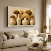 Dekoratif Vazo ve Kuru Çiçek Tasarımlı LED Işıklı Lightbox Tablo
