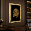Hat Çerçeveli Osmanlı Armalı LED Işıklı Dekoratif Lightbox
