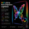 RGB LED Renk Değiştiren Kelebek Lightbox Tablo