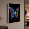 RGB LED Renk Değiştiren Kelebek Lightbox Tablo