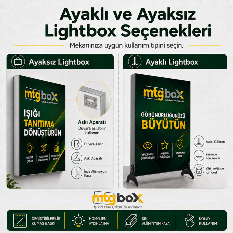Lightbox Satın Al | Ölçünü Seç, Görselini Yükle ve Sipariş Ver