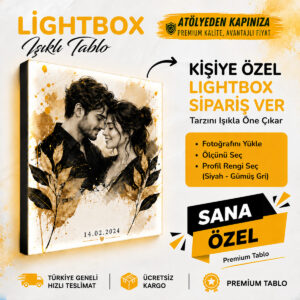 Kişiye Özel LED Lightbox Satın Al | Ölçünü Seç, Görselini Yükle