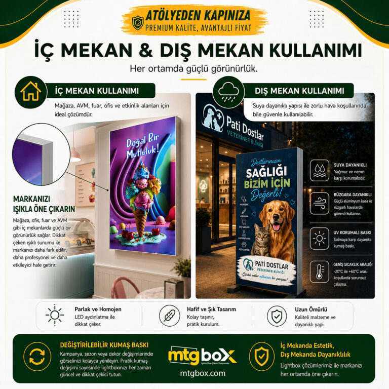 Lightbox Satın Al | Ölçünü Seç, Görselini Yükle ve Sipariş Ver
