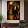 Zeybek Temalı Atatürk Işıkı Lightbox Duvar Tablosu