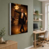 Zeybek Temalı Atatürk Işıkı Lightbox Duvar Tablosu