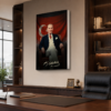 Atatürk Bayraklı LED Işıklı Lightbox Tablo