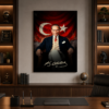 Atatürk Bayraklı LED Işıklı Lightbox Tablo Özel Tasarım