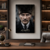 Atatürk Kalpaklı LED Işıklı Lightbox Tablo Renkli